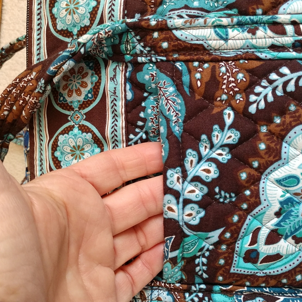 Vb Handbag Brown/Blue Pattern - image 2